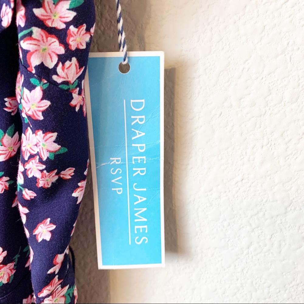 NWT Draper James RSVP Wrap Dress Navy Size XS - Picture 3 of 8